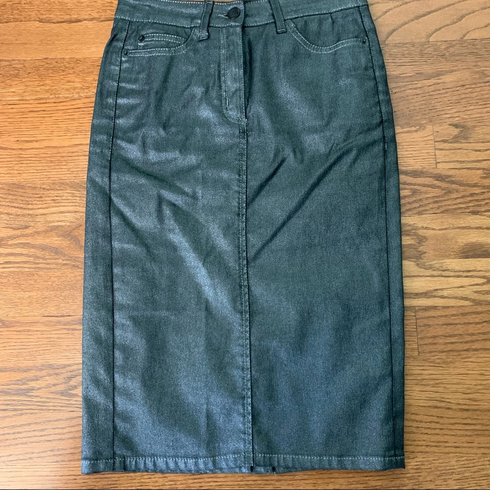 Boden black metallic skirt
